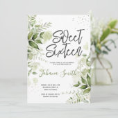 Sweet sixteen de verdure fleurie Invitation d'anni (Debout devant)