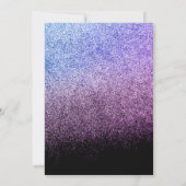 Sweet sixteen Faux Diamond Gem Purple Invitation (Dos)