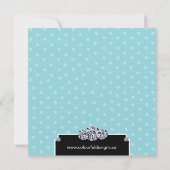 Sweet sixteen flamboyant Invitation de fête d'anni (Dos)