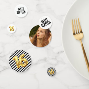 Sweet Sixteen Foto Verjaardagsfeest Confetti