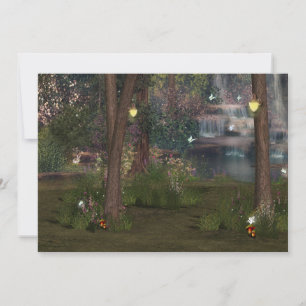 Sweet Sixteen, gekanteld bos, vlinder, aangepast Kaart