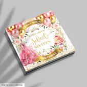 Sweet Sixteen Guest Book Blush roze bloemen Gastenboek