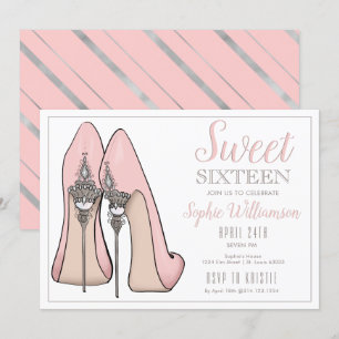 Sweet Sixteen High Heels Birthday Kaart