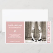 SWEET SIXTEEN | INVITATION D'ANNIVERSAIRE (Devant / Derrière)