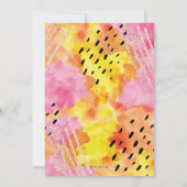 Sweet sixteen Invitation d'anniversaire | abstrait (Dos)