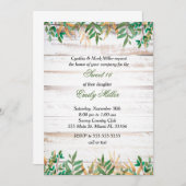 Sweet sixteen Invitation Verdure Rustique (Devant / Derrière)