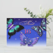 SWEET SIXTEEN INVITATIONS D'ANNIVERSAIRE - BUTTERF (Debout devant)