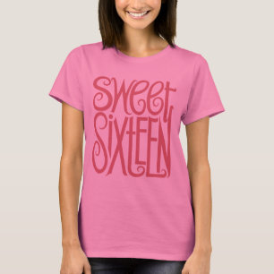 Sweet Sixteen Lange Slaped T-shirt
