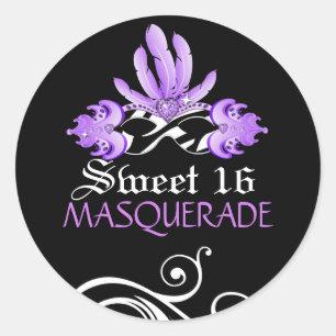Sweet Sixteen Masquerade Sticker