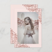 Sweet Sixteen Meisje Trendy Kant Roze Goud (Voorkant / Achterkant)