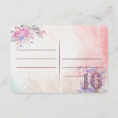 Sweet sixteen Merci Note (Dos)