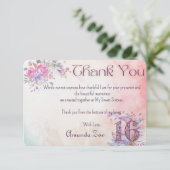 Sweet sixteen Merci Note (Debout devant)