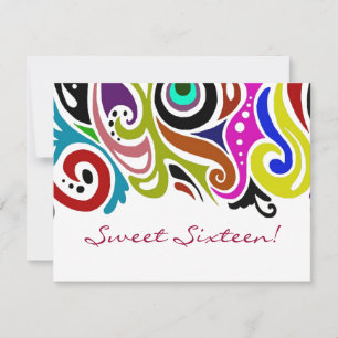 Sweet Sixteen Party ~ Uitnodigingen