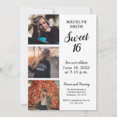 Sweet sixteen photo Invitation (Dos)