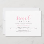 Sweet sixteen photo| Invitation à la fête d'annive (Devant)