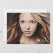 Sweet sixteen photo| Invitation à la fête d'annive (Dos)