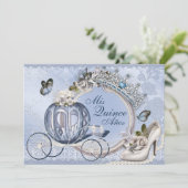 Sweet sixteen Quinceanera Invitations d'anniversai (Debout devant)