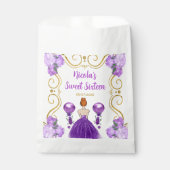 Sweet Sixteen Red Hair Princess in Purple Bedankzakje (Voorkant)