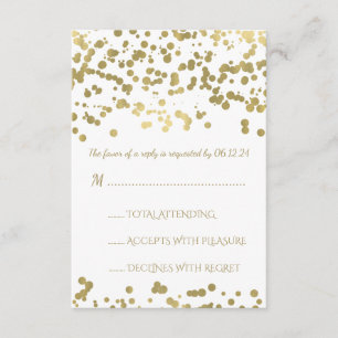 Sweet Sixteen RSVP Gold Foil Confetti