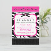 Sweet sixteen Sassy Invitation (Debout devant)