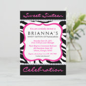 Sweet sixteen Sassy Invitation (Debout devant)