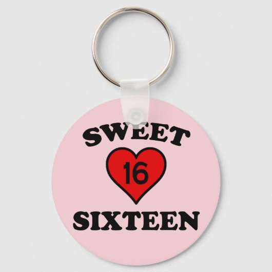 SWEET SIXTEEN SLEUTELHANGER (Voorkant)