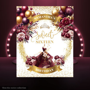 Sweet sixteen Tapisserie Aquarelle Bourgogne