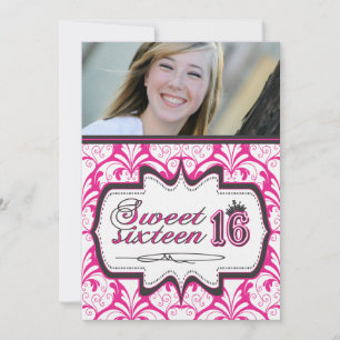 Sweet Sixteen-uitnodiging - Kaart