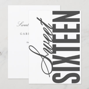 Sweet Sixteen uitnodiging van de partij Birthday