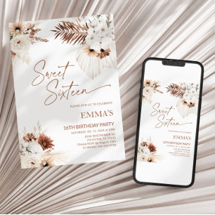 Sweet Sixteen Verjaardag Uitnodiging 16e Verjaarda