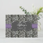 sweet sixteen violet tendance Invitation (Debout devant)