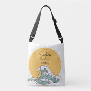 Sweet Sixteen Wave in Sun Monogram Naam Crossbody Tas