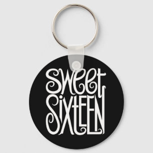 Sweet Sixteen witte Sleutelhanger