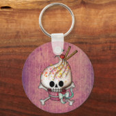Sweet Skull Cupcake Sleutelhanger (Voorkant)
