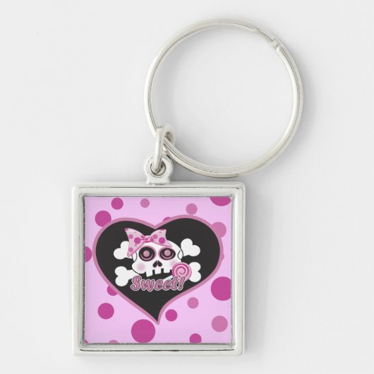 Sweet Skull Sleutelhanger (Voorkant)