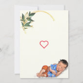 Sweet Slaapende Baby QR Code Shower Invitation (Achterkant)