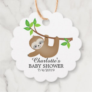 Sweet Slaapse Baby shower Favor Cadeft Label