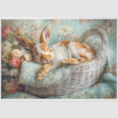 Sweet Sleeping Bunny Nursery Pasen Decoupage Tissuepapier (Voorkant)
