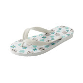 Sweet Sloth Floral Pattern Kinder Teenslippers (Schuin)