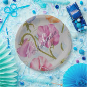 SWEET SMELLING SWEET PEAS MONOGRAM PARTY PAPIEREN BORDJE (Feest)