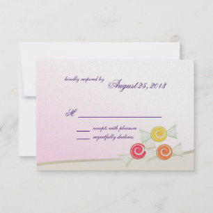 Sweet Snoep Bat Mitzvah Response Kaart