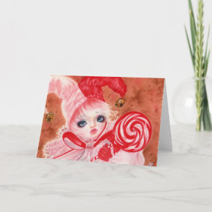 Sweet Snoep court nar Lollipop meisje Kaart