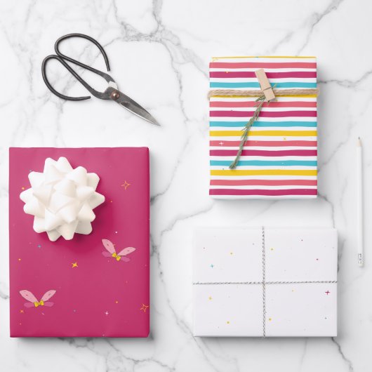 Sweet Snoep en Pink Sparkly Magic Set van Inpakpapier Vel (Voorkant)