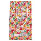  Sweet Snoep Heart Pattern Klein Cadeauzakje (Voorkant)