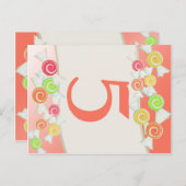 Sweet Snoep Tafelnummer Kaart (Voorkant / Achterkant)