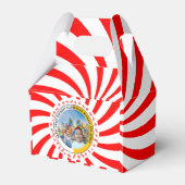 Sweet Snoep thema dubbel verjaardagsfeest Bedankdoosjes (Voorkant Zijde)