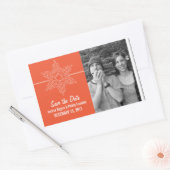 Sweet Snowflake Économisez Stickers Date, Orange (Enveloppe)