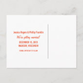 Sweet Snowflake Enregistrer la date Carte postale, (Dos)