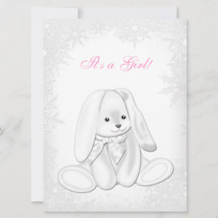 Sweet Snowflake Winter Wonderland Baby shower Kaart