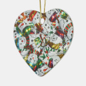 Sweet Snowmen, sierhart Keramisch Ornament (Links)